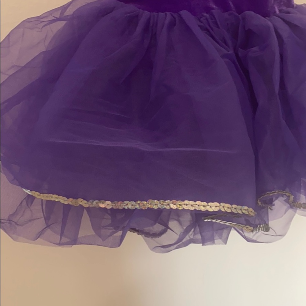 Purple Velvet Dance Costume - Picture 3 of 6